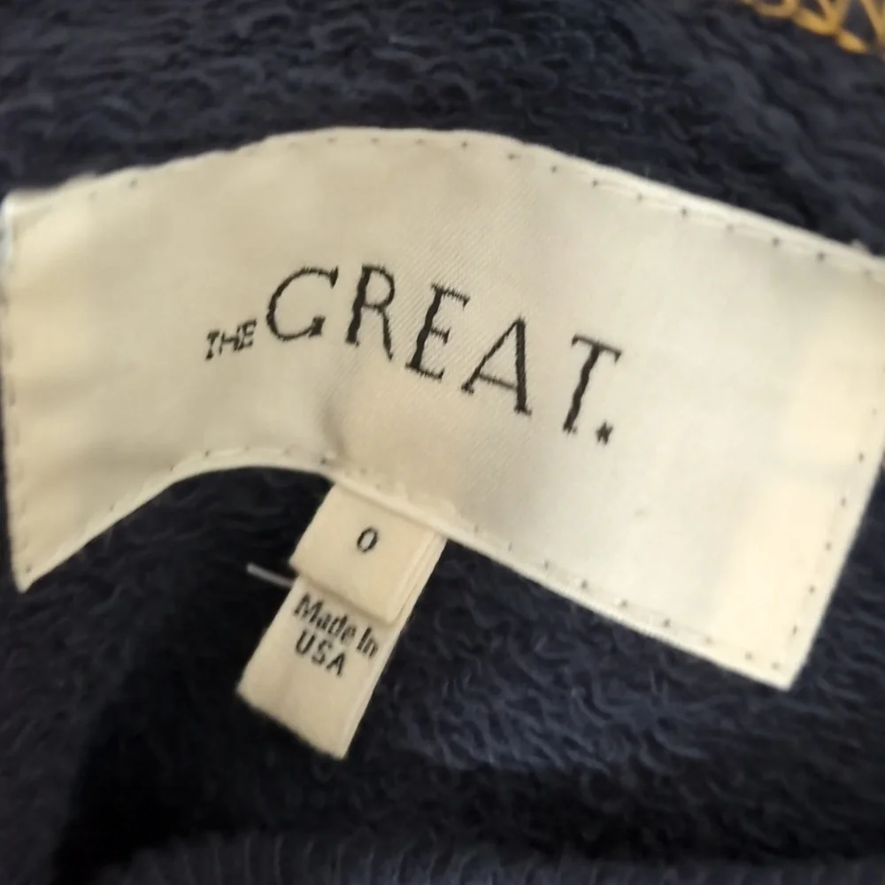 NWT The Great College Mountain Resort Sweatshirt Stargazer Blue 0 XS - Picture 5 of 11